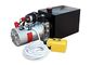 CE certificate DC12v/24v hydraulic power unit with plastic oil tank manual valve