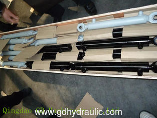 Double acting welded hydraulic cylinder for hydraulic tillage